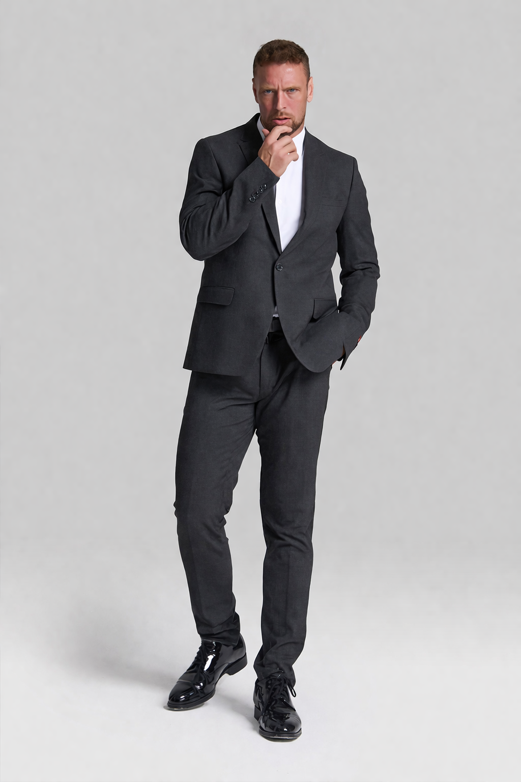 ANTRASİT SLIM FIT takım elbise 